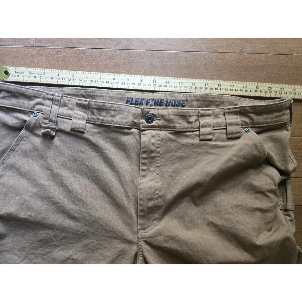 Duluth Trading Co Men's 44x34 Flex Firehose Pants Brown EUC